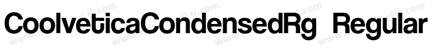 CoolveticaCondensedRg  Regular字体转换